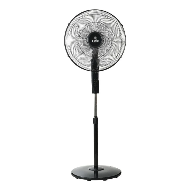 STAND FAN CLEAR 45cm 60w BLACK WITH TIMER