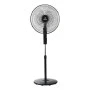 STAND FAN CLEAR 45cm 60w BLACK WITH TIMER