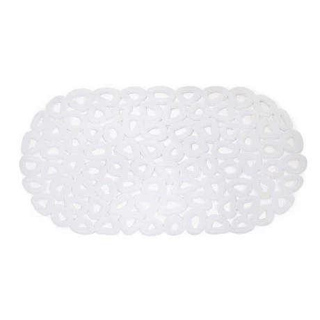 SHOWER MAT ECO RECYCLED PVC 68x35cm WHITE