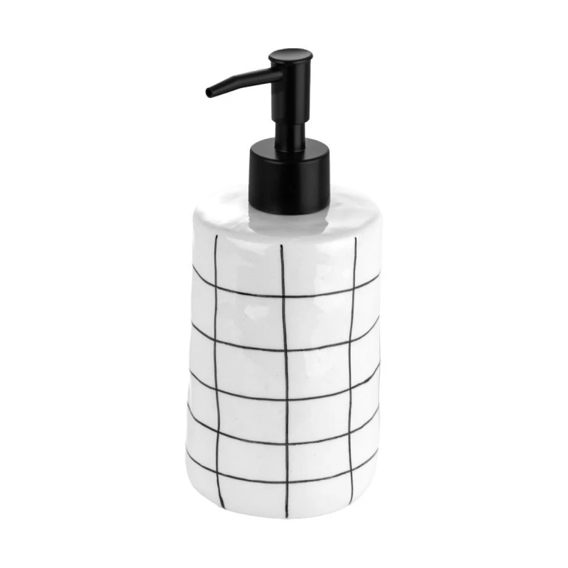 SOAP DISPENSER CAGE CERAMIC 400ml 7.5x18cm