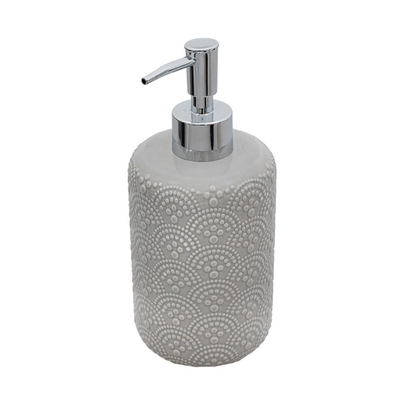 SOAP DISPENSER CLAY CERAMIC 500ml GREY