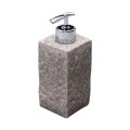 SOAP DISPENSER ROCK POLYRESIN 240ml GREY