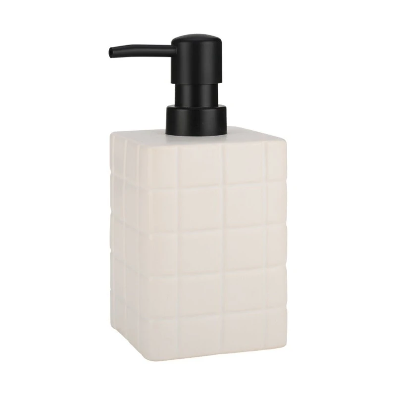 SOAP DISPENSER TILES CERAMIC 450ml 7.5x15cm WHITE