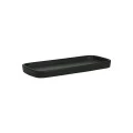 BATHROOM PLATE MYST STONEWARE BLACK