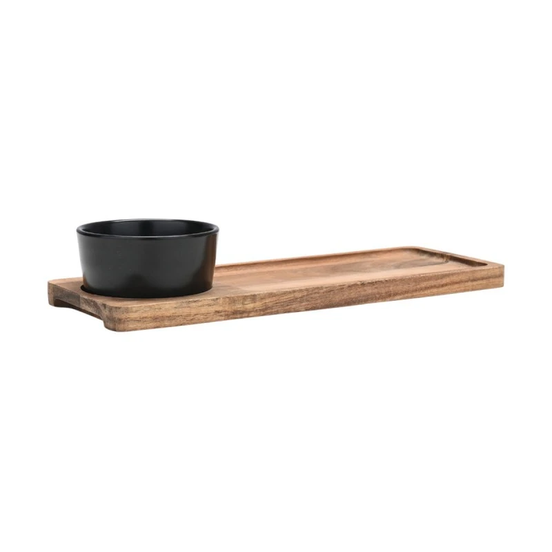SERVING PLATE ALLURE WITH CERAMIC BOWL