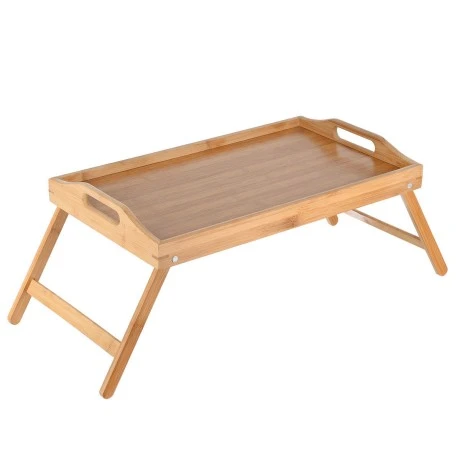 SERVING PLATE BAMBOO ESSENTIALS BAMBOO ESSENTIALS 50Χ30Χ21cm WITH FOLDING LEGS