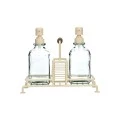 DISHWASHER CONTAINERS ALLURE 2x300ml WITH METAL BASE &amp; SPONGE CASE IVORY