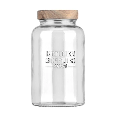 STORAGE CONTAINER ALLURE GLASS 2000ml 12x12x21.6cm