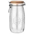 STORAGE CONTAINER ALLURE GLASS 2000ml WITH CLIP LID
