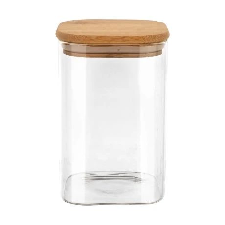STORAGE CONTAINER BAMBOO ESSENTIALS 950ml BOROSILICATE GLASS WITH LID