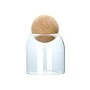 STORAGE CONTAINER GLASS 450ml WITH CORK LID