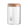 STORAGE CONTAINER GLASS 500ml WITH CORK LID