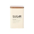 SUGAR CONTAINER ALLURE METALLIC 10X14cm IVORY
