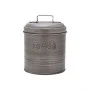 COFFEE CONTAINER METALLIC 11x11x14cm  WITH AIRTIGHT LID