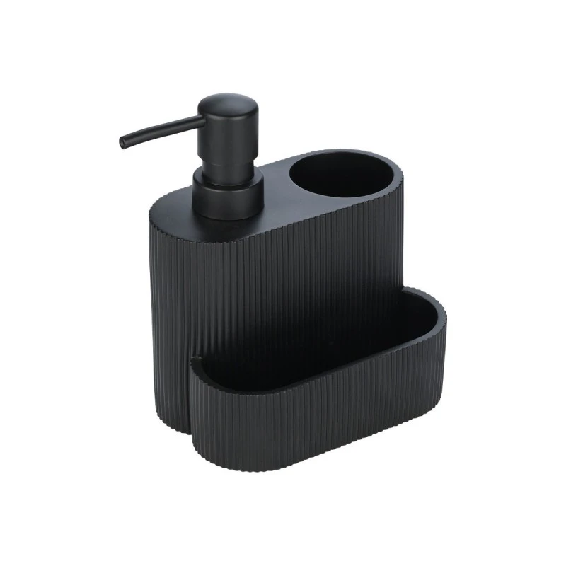 DISHWASHER CONTAINER WITH BRUSH &amp; SPONGE HOLDERS BLACK