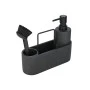 DISHWASHER CONTAINER WITH CLEANING BRUSH &amp; SPONGE HOLDER BLACK
