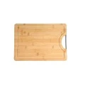 CUTTING BOARD BAMBOO ESSENTIALS 35X25cm WITH METALLIC HANDLE