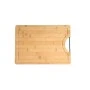 CUTTING BOARD BAMBOO ESSENTIALS 35X25cm WITH METALLIC HANDLE