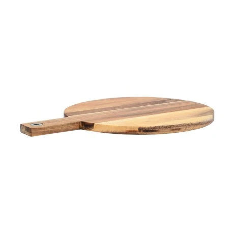 PIZZA CUTTING BOARD ALLURE WITH HANDLE &amp; HANGING ROPE 40x32x1.5cm