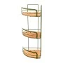 BATHROOM CORNER SHELVES OLIVE SERIES METALLIC 49x19.5x19.5cm 3-TIER OLIVE