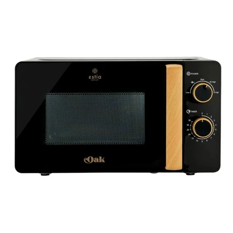 ESTIA ΦΟΥΡΝΟΣ ΜΙΚΡΟΚΥΜΑΤΩΝ OAK 700w 20lt ΜΑΥΡΟ