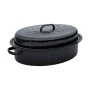 CASSEROLE DISH ENAMEL 46.5x32x18cm 7.8lt WITH GRILL RACK