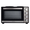 ESTIA ΗΛΕΚΤΡΙΚΟ ΦΟΥΡΝΑΚΙ MULTICOOK COMPACT 3600w 38lt ΜΕ 2 ΕΣΤΙΕΣ ΚΑΙ ΑΝΤΙΚΟΛΛΗΤΙΚΟ ΕΣΩΤΕΡΙΚΟ