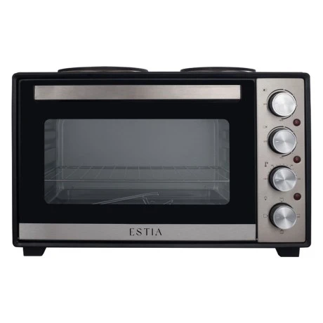 ESTIA ΗΛΕΚΤΡΙΚΟ ΦΟΥΡΝΑΚΙ MULTICOOK COMPACT 3600w 38lt ΜΕ 2 ΕΣΤΙΕΣ ΚΑΙ ΑΝΤΙΚΟΛΛΗΤΙΚΟ ΕΣΩΤΕΡΙΚΟ
