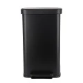KITCHEN TRASH CAN FLATOP SOFT CLOSE 70lt MATTE BLACK