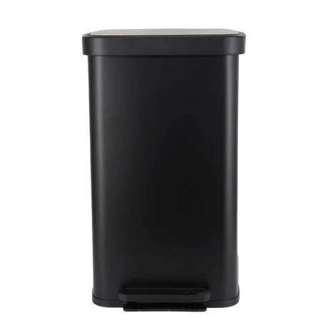 KITCHEN TRASH CAN FLATOP SOFT CLOSE 70lt MATTE BLACK