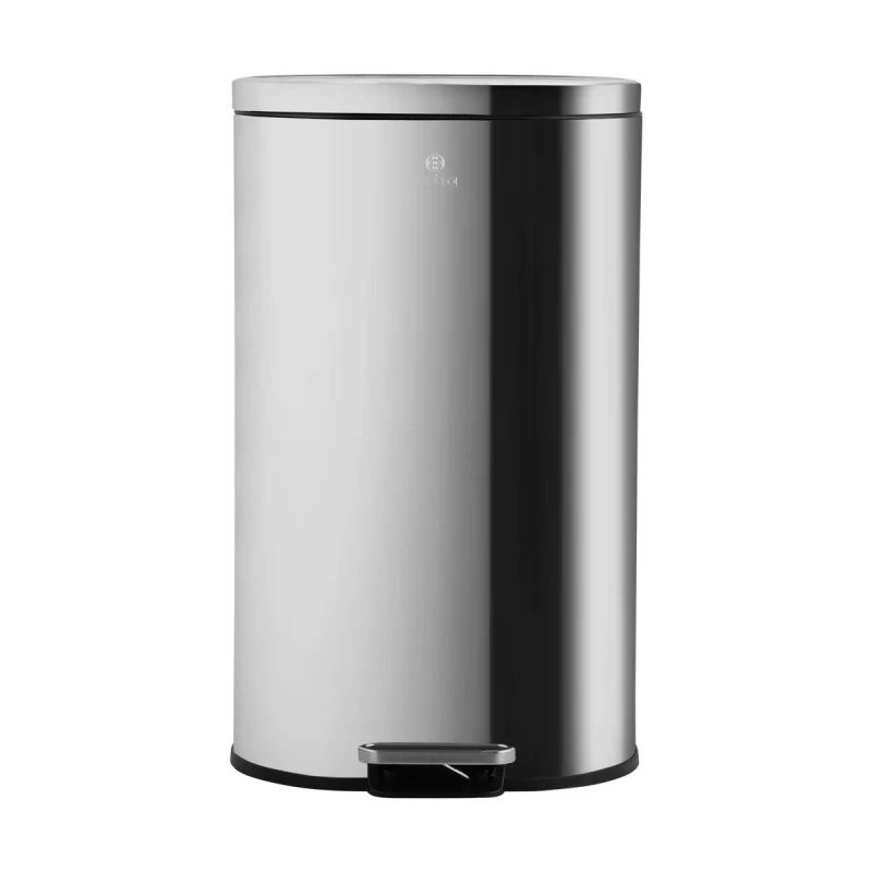 KITHCEN TRASH CAN OVOID SOFT CLOSE 30LT INOX