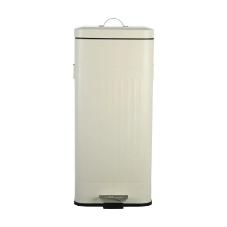 KITCHEN TRASH CAN ANTIGUA SOFT CLOSE  30lt MAT IVORY