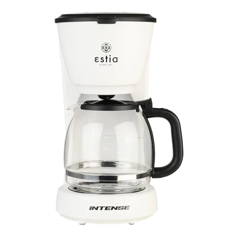 COFFEE MAKER INTENCE PLASTIC 1000W WITH GLASS JUG 1.25lt MATTE