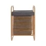 LAUNDRY BASKET BAMBOO ESSENTIALS 40x35x60.5cm WITH POLYESTER BAG