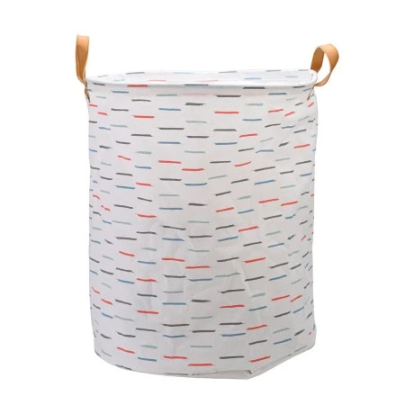 LAUNDRY BASKET BLOCKS 60lt  FOLDABLE WITH HANDLES