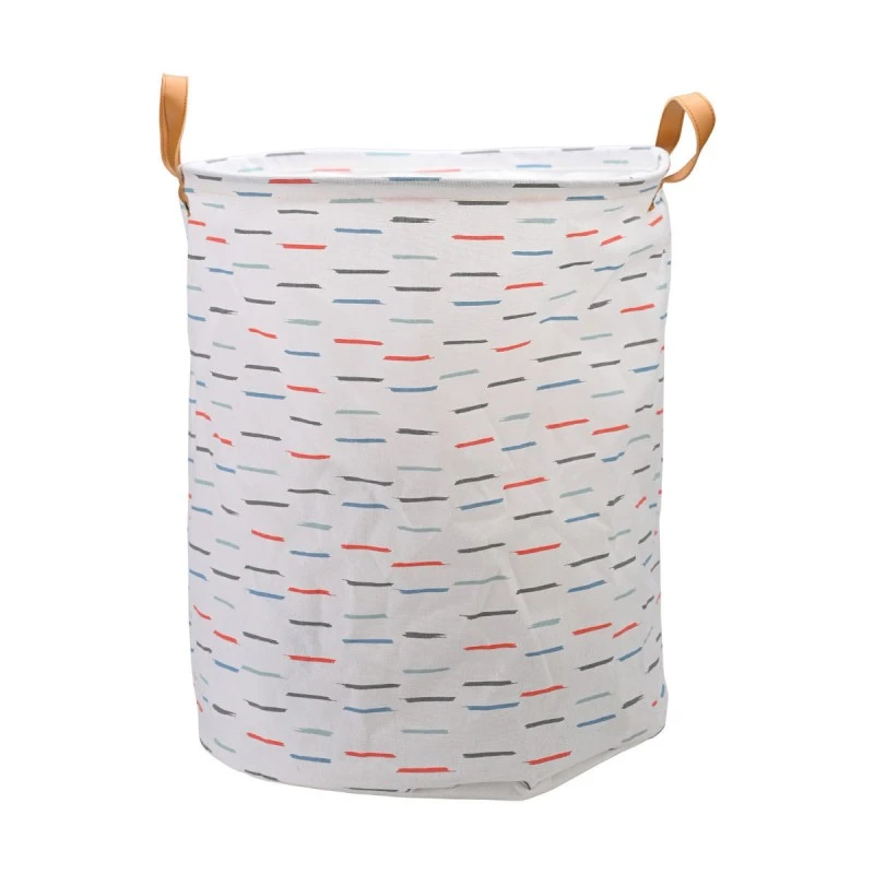 LAUNDRY BASKET BLOCKS 60lt  FOLDABLE WITH HANDLES