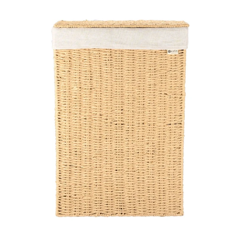LAUNDRY BASKET BOTANICA 38x22x55cm WITH INTERNAL CLOTHING &amp; LID RECTANGULAR
