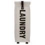 LAUDRY BASKET WITH WHEELS TAUPE