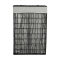LAUDRY BASKET NEST 37x22x55cm WITH 2 COMPARTENTS BLACK