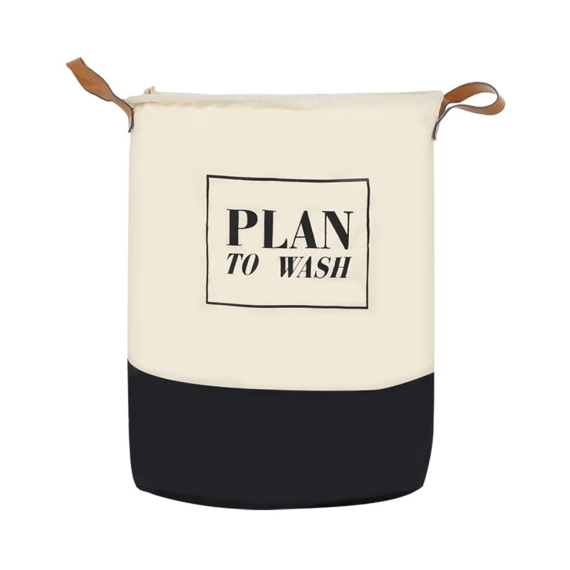 LAUNDRY BASKET PLAN 60lt FOLDABLE WITH HANDLES 40x40x50cm