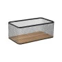 STORAGE &amp; ORGANISER BASKET WIRED METALLIC 30.5x16.5x12.5cm BLACK