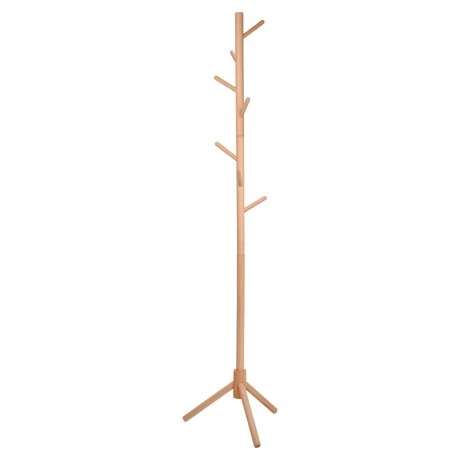 COAT RACK 8 HOOKS WOODEN