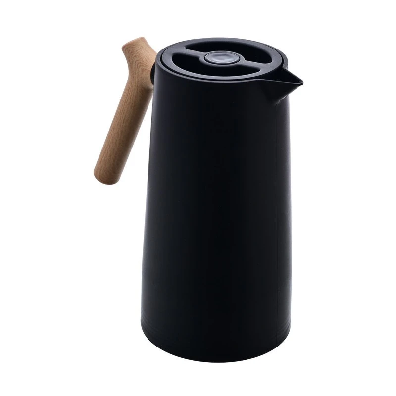 INSULATED JUG WITH ERGONOMIC HANDLE 1lt BLACK