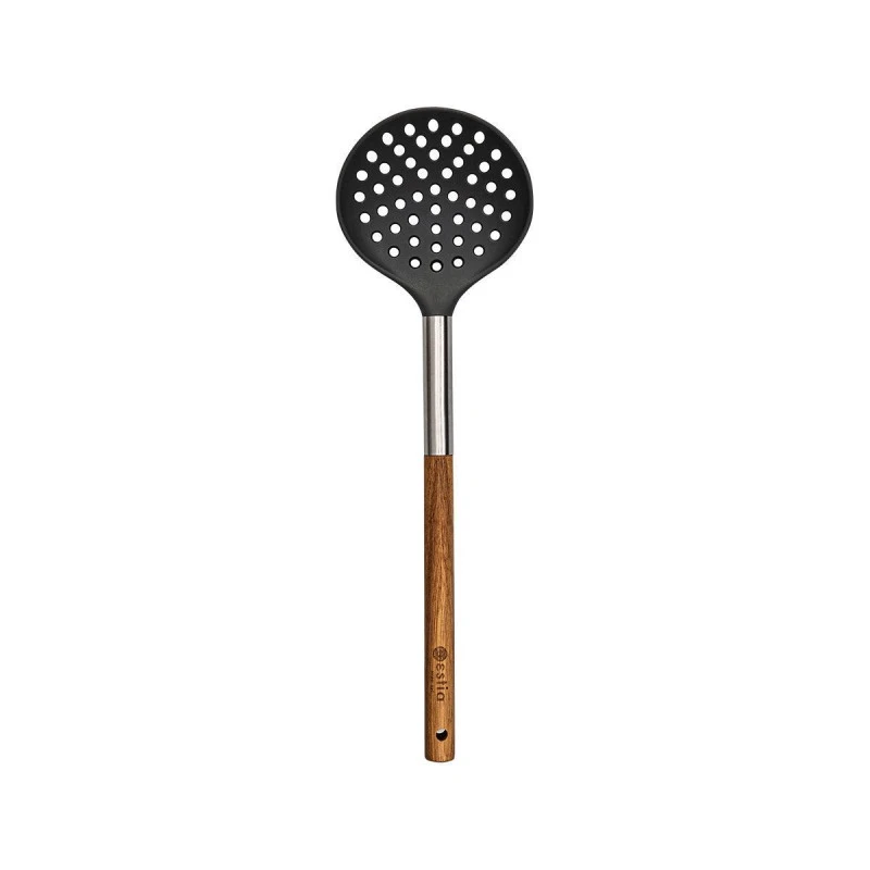 SKIMMER STONE PBT 34cm WITH WOODEN HANDLE