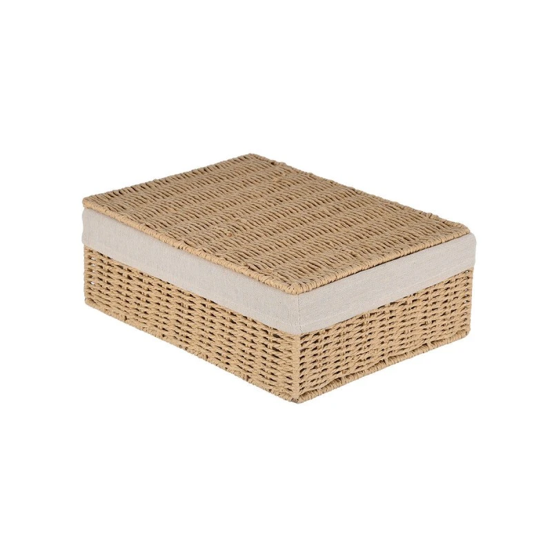 STORAGE &amp; ORGANIΖER BOX BOTANICA 32x24x12cm WITH INTERNAL CLOTHING &amp; LID