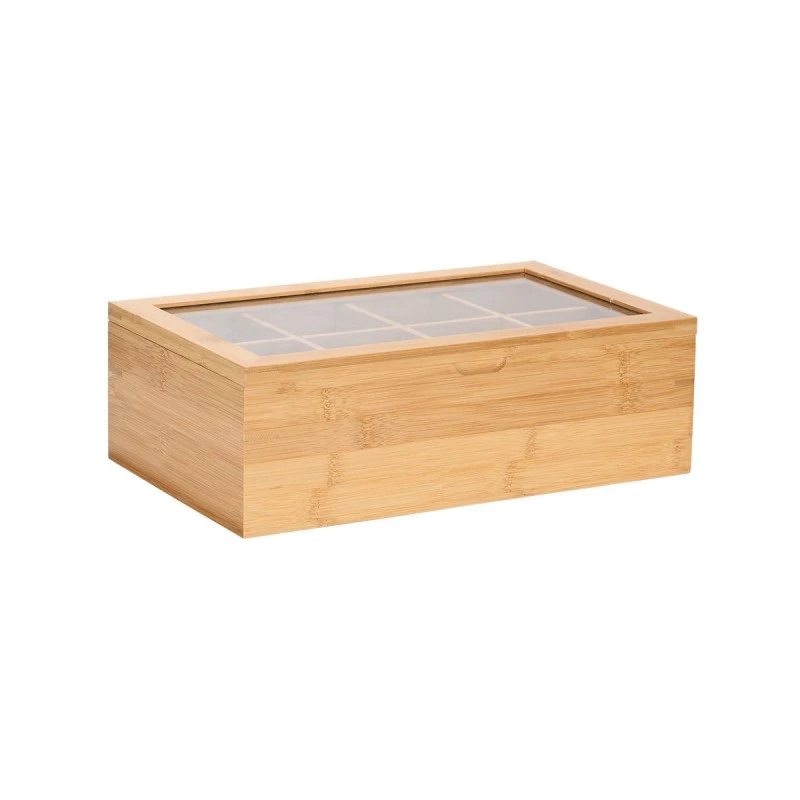STORAGE BOX ΒΑΜΒΟΟ ESSENTIALS 8 PLACES 31x19x9cm WITH LID