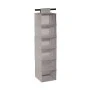 HANGING CLOTHES ORGANIZATION CASE NON WOVEN FABRIC 30X120CM 6 COMPARTMENTS