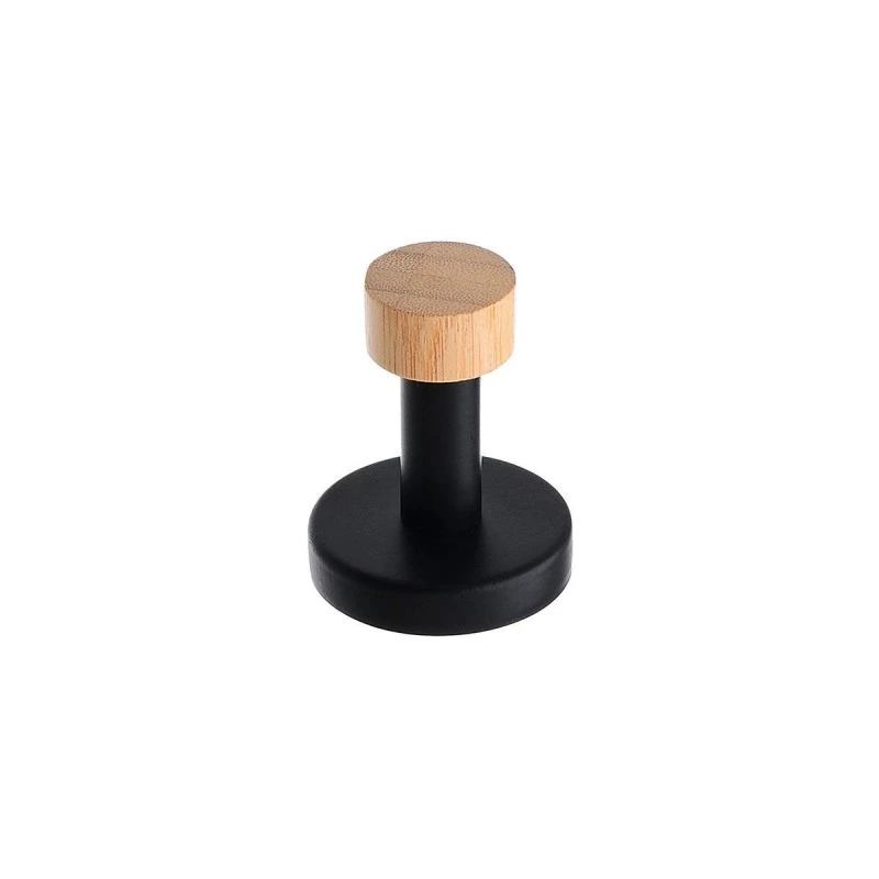 WALL MOUNTED HOOK BAMBOO ESSENTIALS METALLIC BLACK