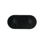 WALL MOUNTED HOOK WITH ROUND BASE 2-TIER BLACK
