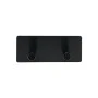 WALL MOUNTED HOOK WITH SQUARE BASE 2-TIER BLACK